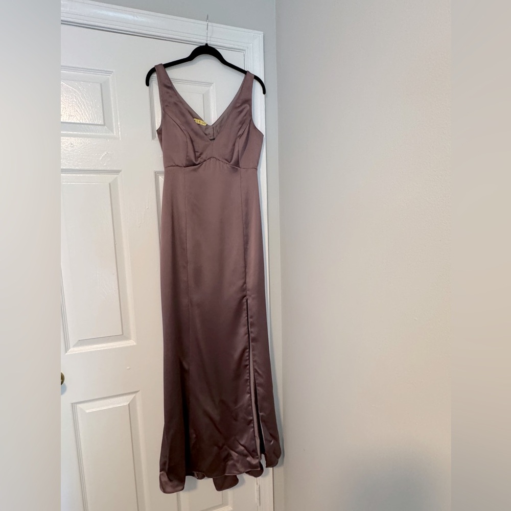 Mauve, Satin Bridemaid’s Dress